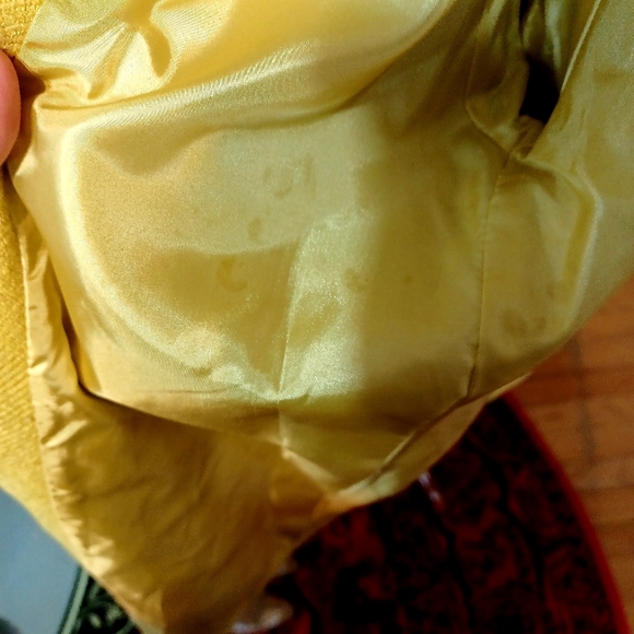 VTG Style Anthropologie Mustard Seed Yellow Jacket - Picture 12 of 13